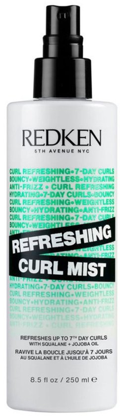 Redken Refreshing Curl Mist - Rafraîchit les boucles jusqu'à 7 jours sans lavage - 250ml