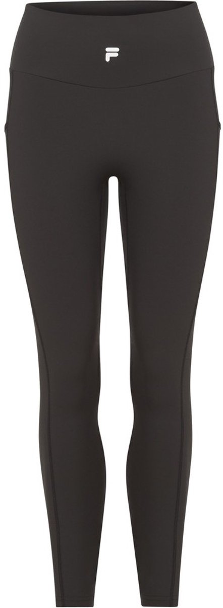 Fila dames lange broek Raga met hoge taille 7/8-legging Moonless Night Zwart