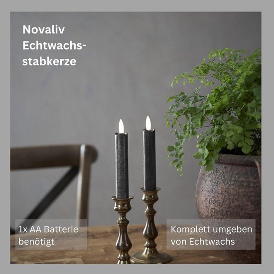 Led-staafkaarsen met timer, rood, 6 stuks, indoor - 6 uur - echte was 24 cm hoogte voor kaarsen 2,2 cm diameter, 2 AAA-batterijen nodig, set van 4 led- staafkaarsen, rood (twee keer) beweegbare