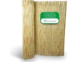 Balkonscherm Flexibel ontwerp voor tuinhek en terras 115x600 cm Rietbescherming tegen nieuwsgierige blikken Eenvoudige installatie Wind- en weerbestendig Stijlvolle decoratie en privacy