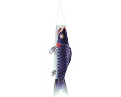 Carp flag 100cm windsock fish Japanese wind vane koi hanging flag fans wind streamer decoration