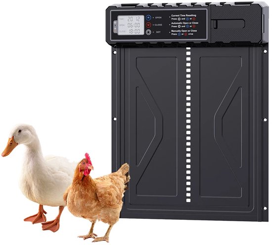 VAYALT Automatische kippenklep deuropener, LED-display, timer