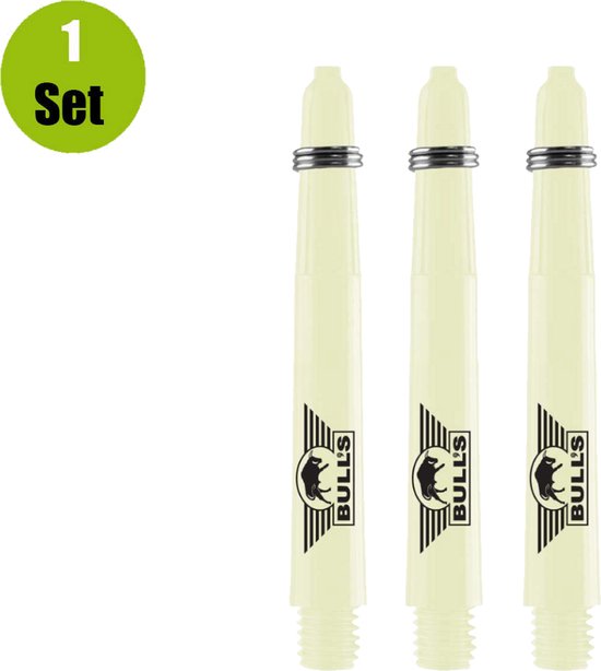 Bulls Nylon Dart Shafts - Naturel - Medium - (1 Set) van Bull's — afbeelding 2
