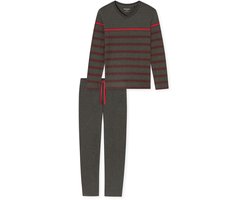 Schiesser Pyjama met V-hals grijs