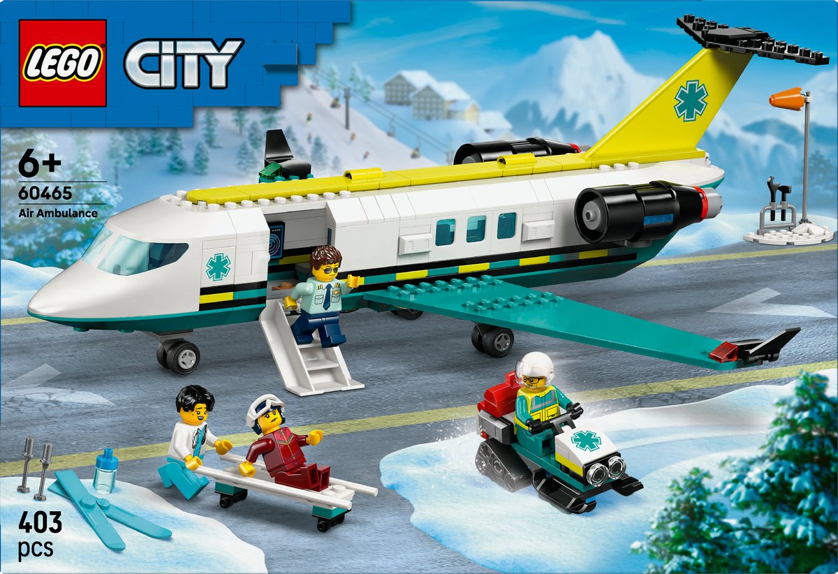 LEGO® City Ambulancevliegtuig, Speelgoedvliegtuig - 60465 — afbeelding 16