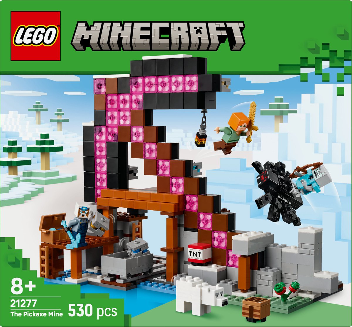 LEGO Minecraft De Pikhouweelmijn Bouwpakket voor Kinderen - 21277 — afbeelding 18