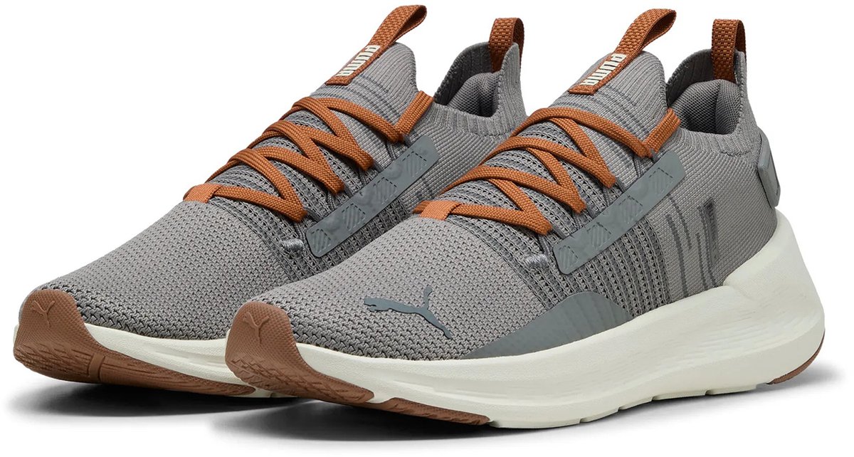 Puma Softride Symmetry Fuzion LS Unisex Sportschoenen Schoenen 311482 03 Grijs