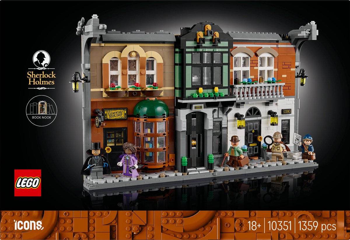 LEGO® Icons Boekensteun: Sherlock Holmes, Bouwset - 10351 — afbeelding 11