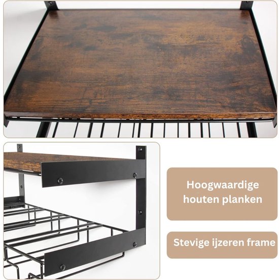 Wijnglazenhouder - Wijnrek - Muur Rek