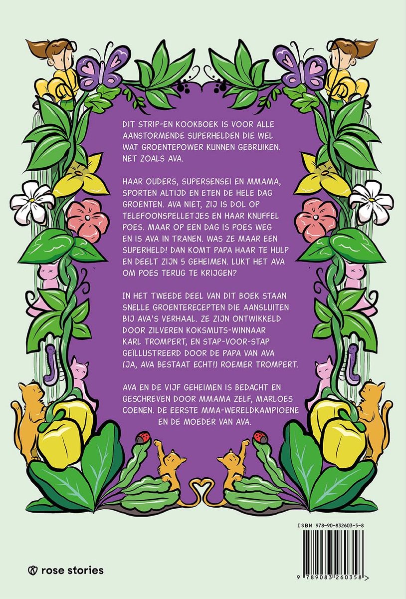 Ava en de vijf geheimen van Supersensei - back cover