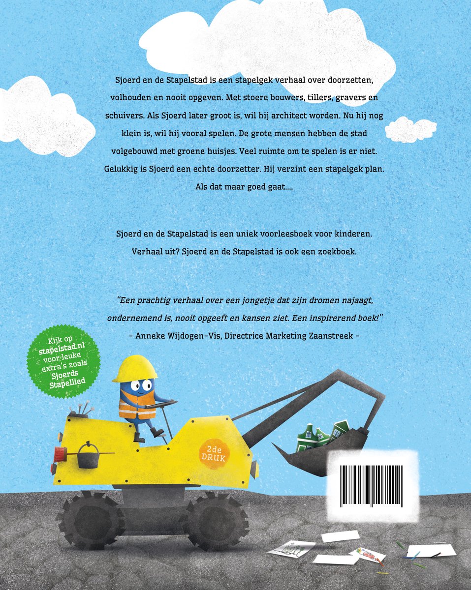 Sjoerd en de Stapelstad - back cover