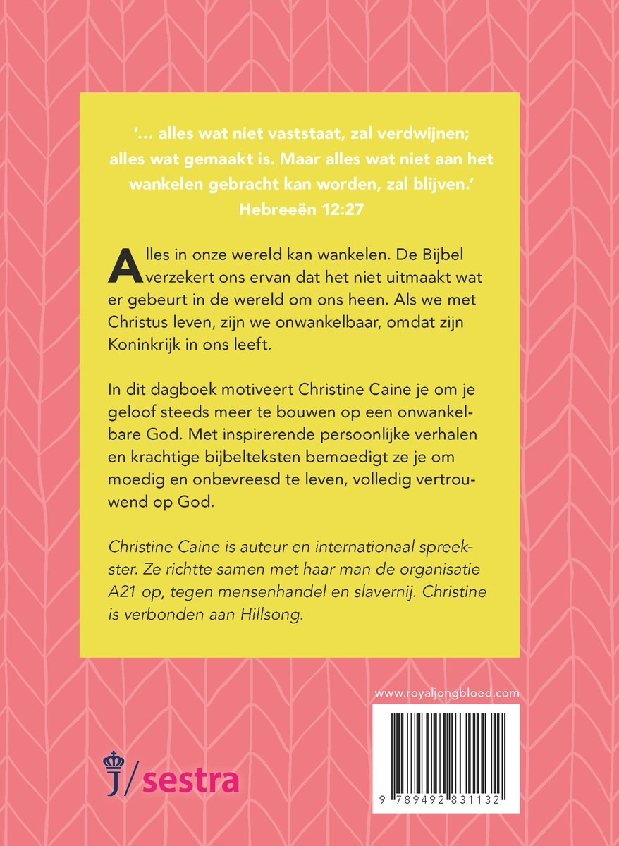 Onwankelbaar - back cover