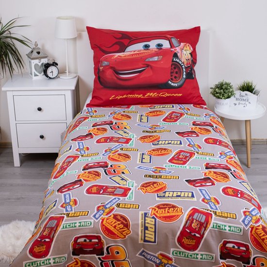 Cars Dekbedovertrek rood - 140 x 200 cm - Katoen van Merkloos — afbeelding 4