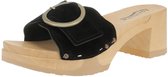 Chaussures ouvertes Softclox S3567 Helvetia cachemire pour femme - 04-noir