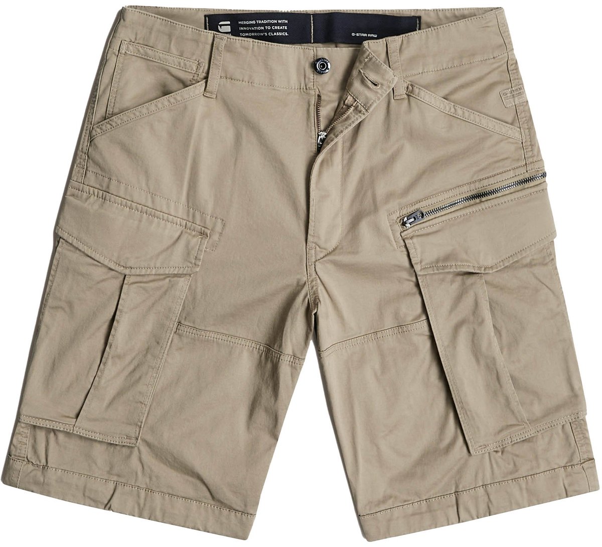 G-Star RAW Heren Short Broeken Rovic comfort/relaxed Fit W 32 Volwassenen Dune (239)