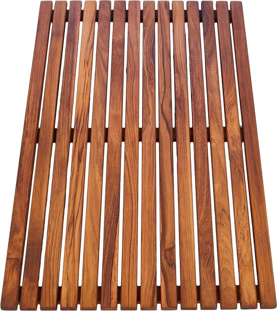 asinox TEK4H8100 douchemat van teakhout, oprolbaar, 66 x 86 cm asinox TEK4H8100 douchemat van teakhout, oprolbaar, 66 x 86 cm