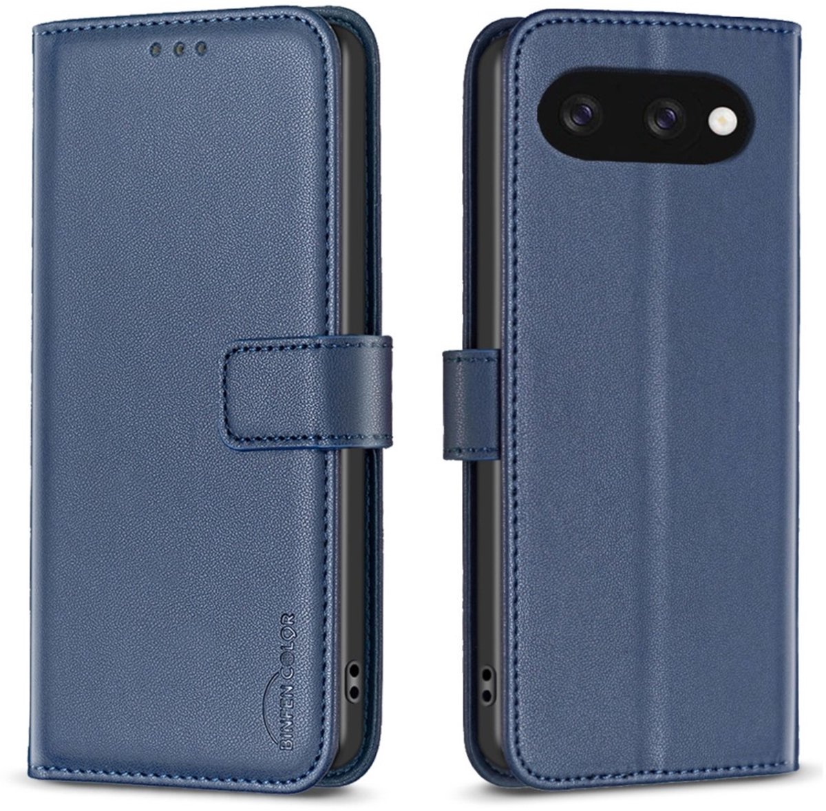 BINFEN Hoesje - Geschikt voor Google Pixel 9a Hoesje - BINFEN Book Case - Blauw