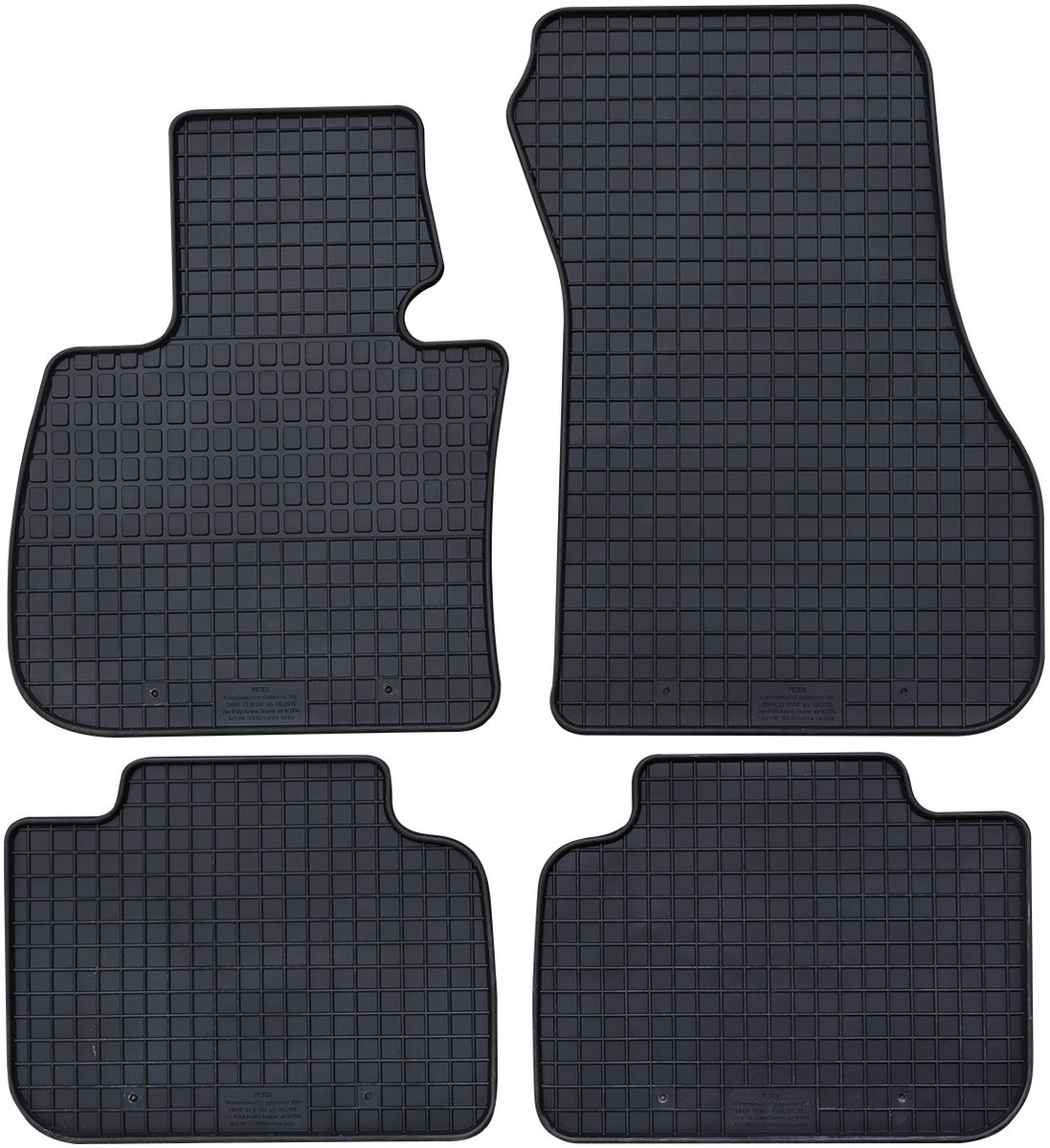 Rubbermatten BMW X2 2018-2023 (complete set) - Petex