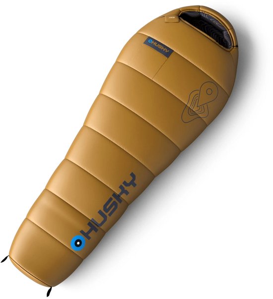 Husky mummyslaapzak voor kinderen Junior Mustard -10°C 2024 - 190 cm - Geel van Merkloos — afbeelding 3