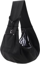 Honden Draagtas - Waterdicht - Hondentas - Reistas Kat - Draagzak Hond - Pets Draagtas Hond - Buikdrager Kleine Hond Voor Onderweg - Dierendraagtas - Max 10 Kg - Voor Katten, Honden En Huisdieren - 75x60x12cm - zwart