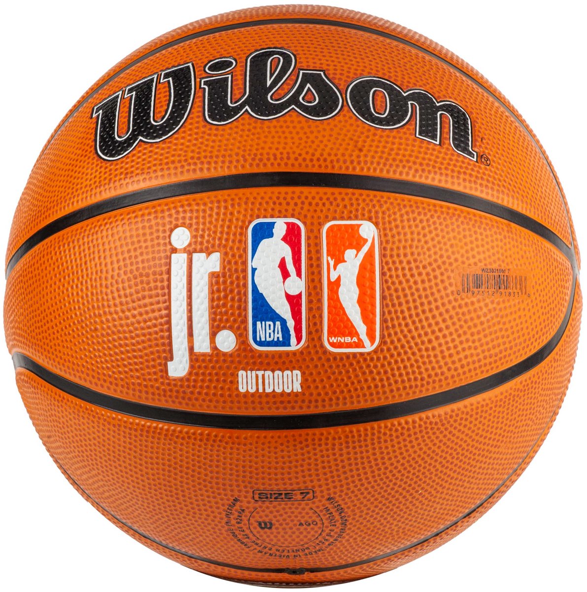 Wilson Jr NBA WNBA Auth Outdoor Ball, Unisex, Oranje, basketbal, maat: 7
