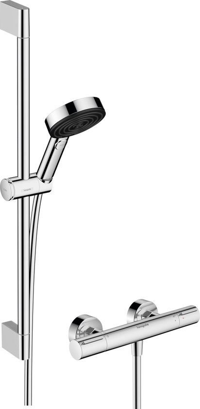hansgrohe Pulsify Select S douchesysteem 105 3jet Relaxation EcoSmart met Element en glijstang 65 cm chroom