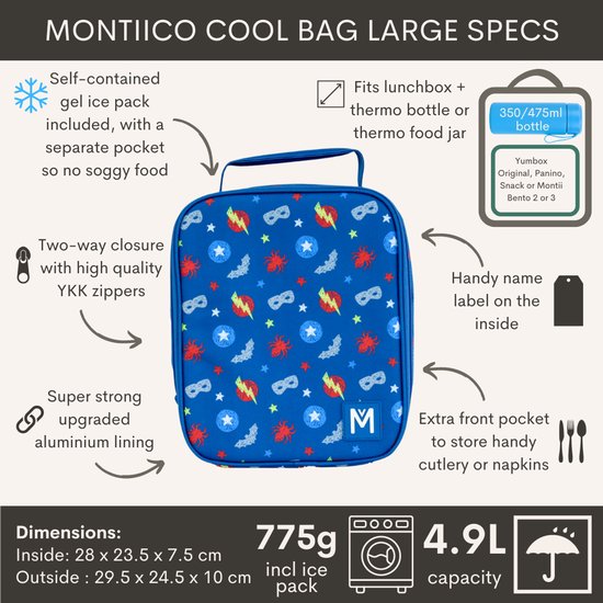 MontiiCo Koeltas Superhero - L van MontiiCo — afbeelding 4