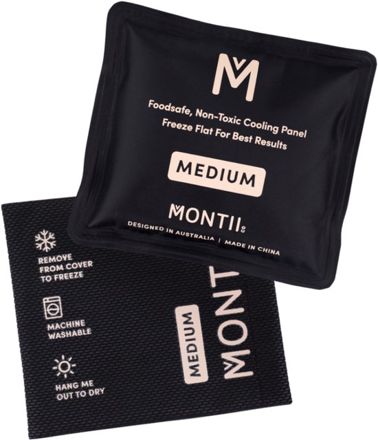 MontiiCo Ice Pack 2.0 - 8 uur koeling - voedselveilig - met beschermhoes - Medium van montiico — afbeelding 2