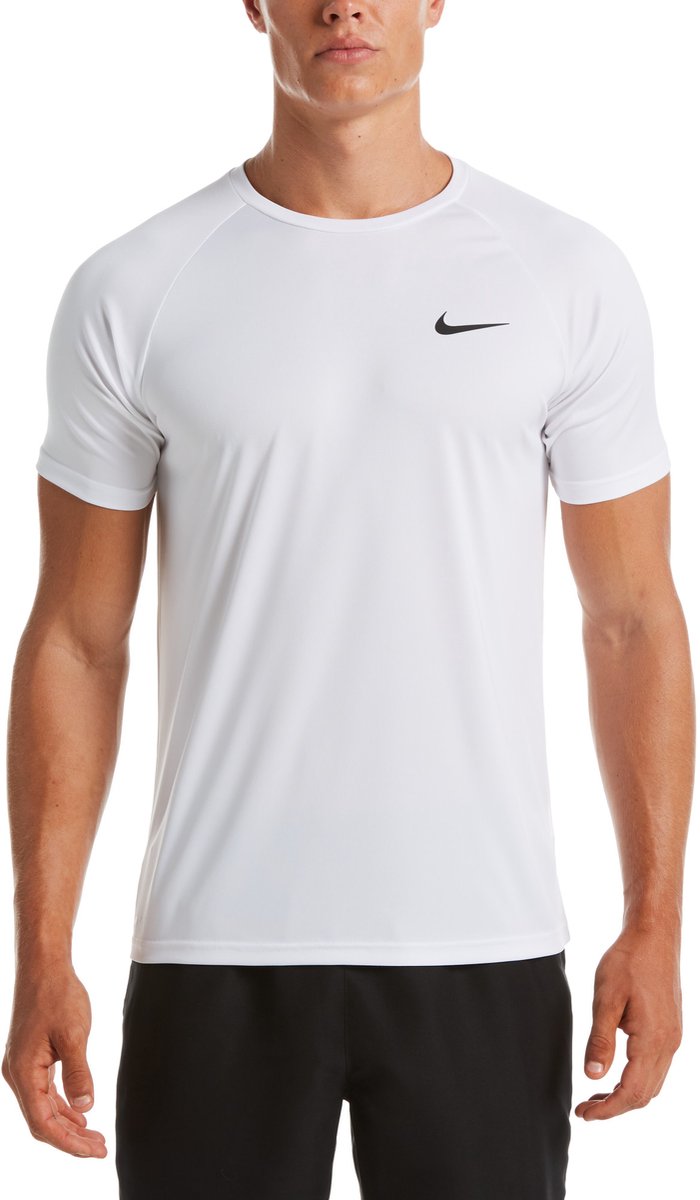 Nike Swim Nike Essential Short sleeve hydroguard Heren Zwemshirt Wit