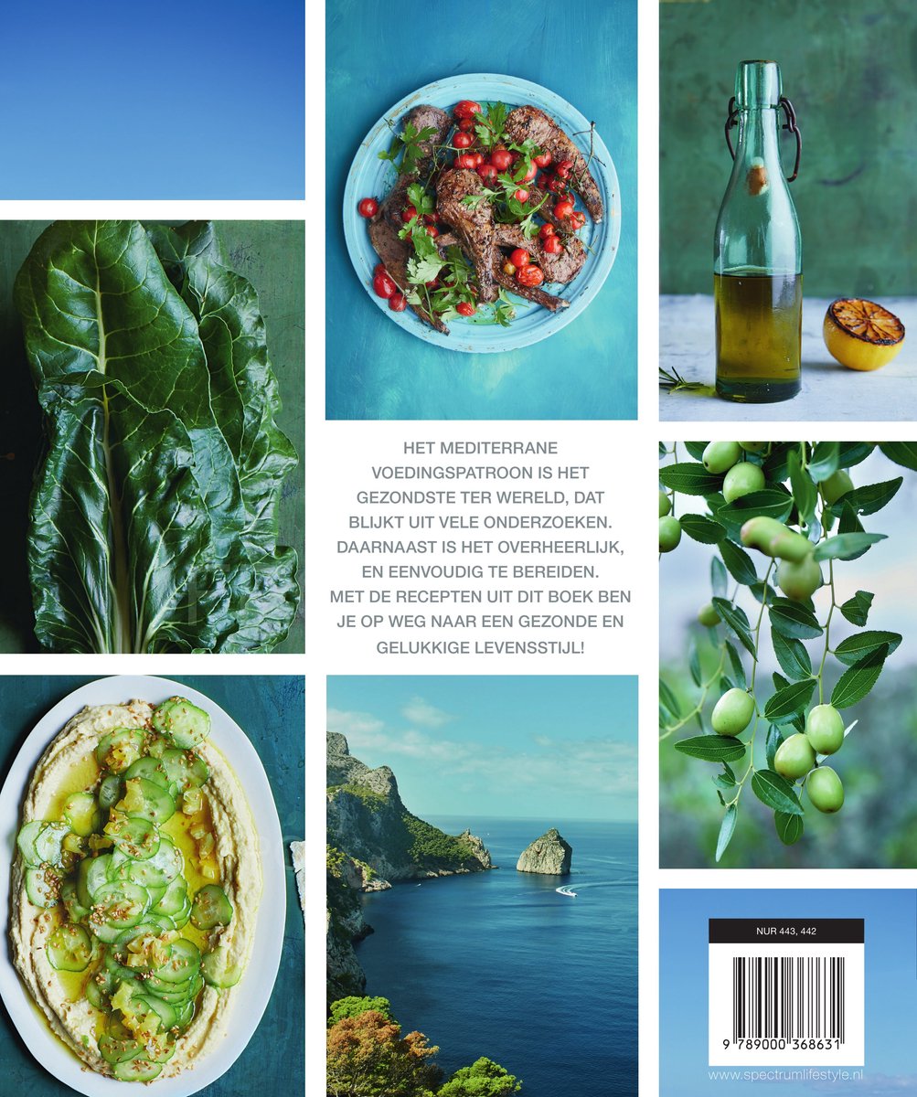Het mediterrane dieet kookboek - back cover