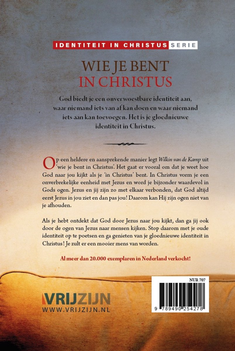 Wie je bent in Christus - back cover