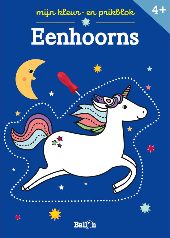 Kleur- en prikblokken 0 - Eenhoorns - cover