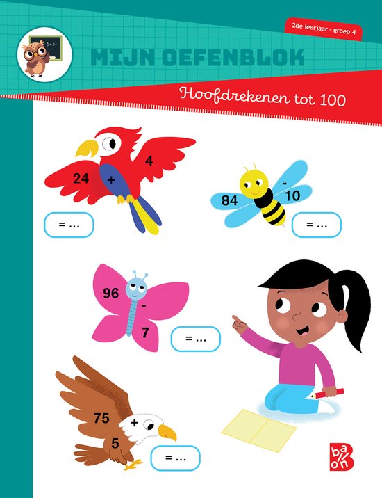 Oefenblokken 1 - Mijn oefenblok Hoofdrekenen tot 100 2de lee ... - cover