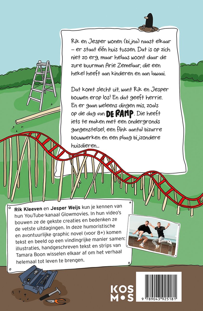 Glowmovies 1 - Rik en Jesper maken er een zooitje van - back cover