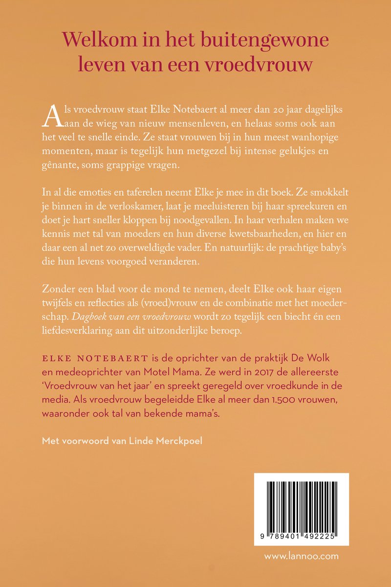 Dagboek - Dagboek van een vroedvrouw - back cover