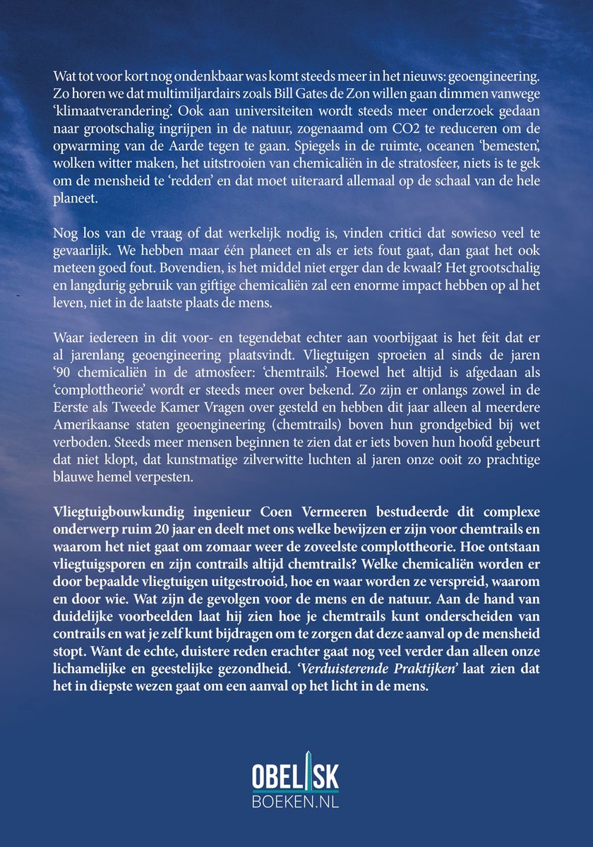 Verduisterende Praktijken - back cover
