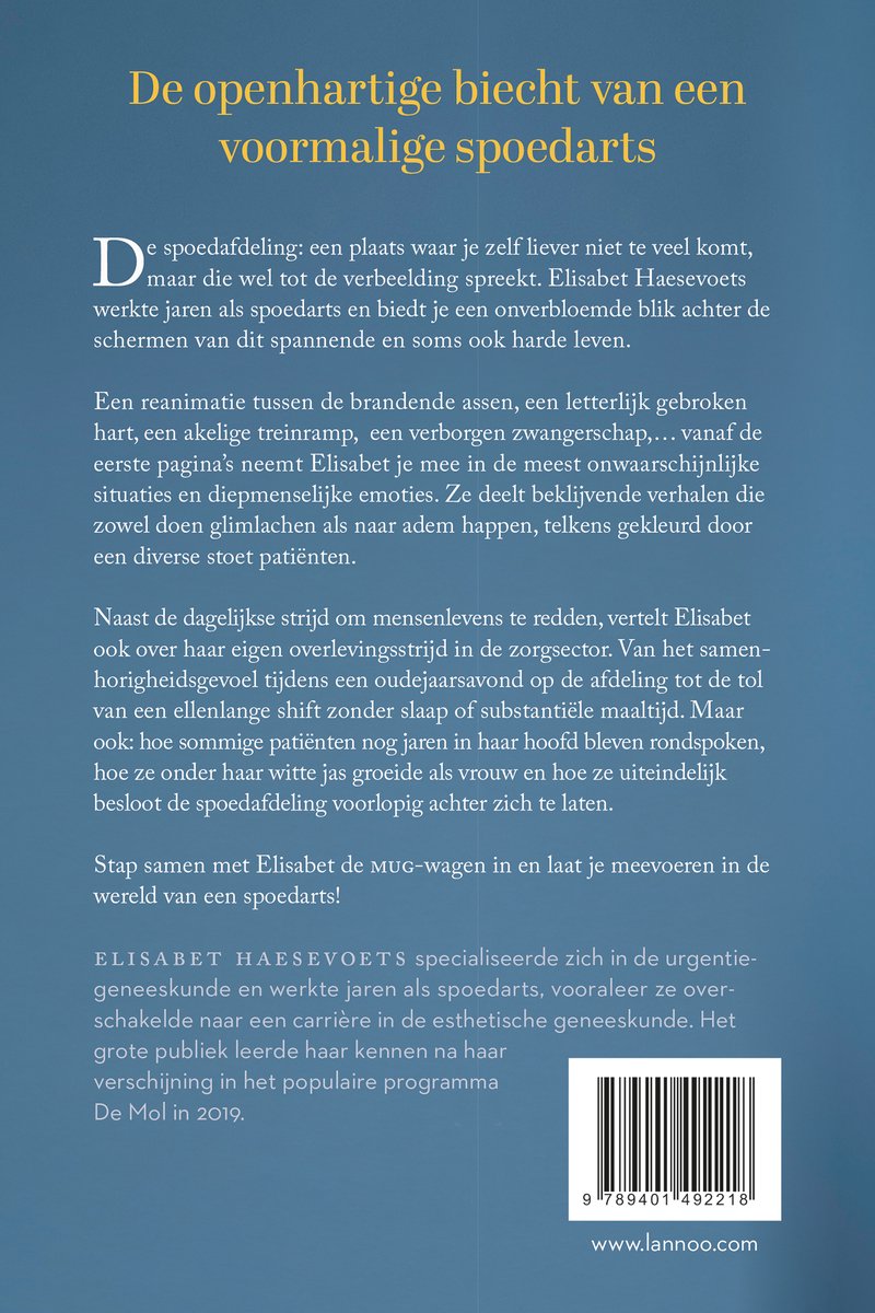Dagboek - Dagboek van een spoedarts - back cover