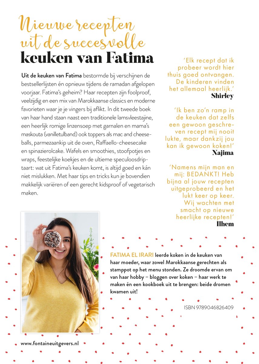 Uit de keuken van Fatima - elke dag anders - back cover