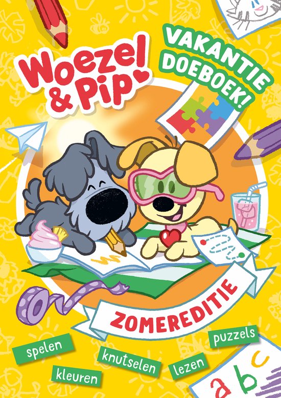 Woezel & Pip - Vakantiedoeboek - cover