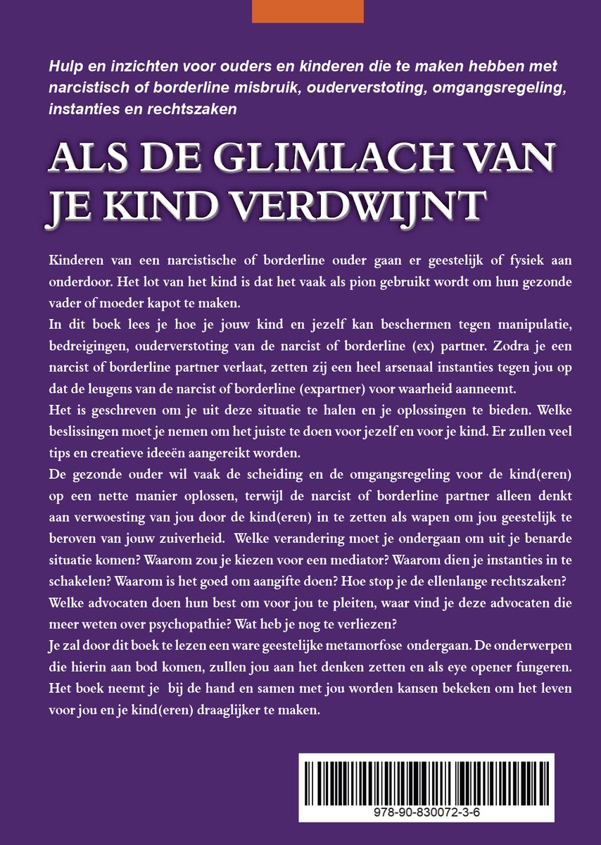 Als de glimlach van je kind verdwijnt - back cover