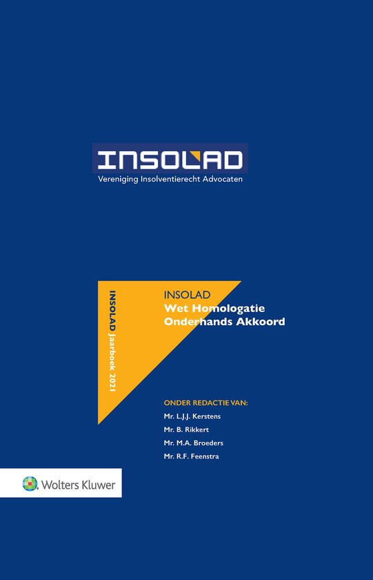 Wet homologatie onderhands akkoord - cover