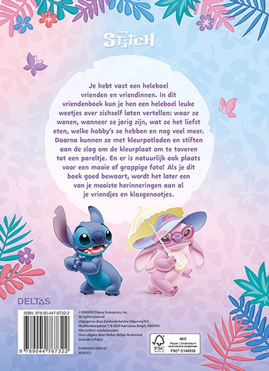 Disney Stitch vriendenboek - Deltas - Hardcover