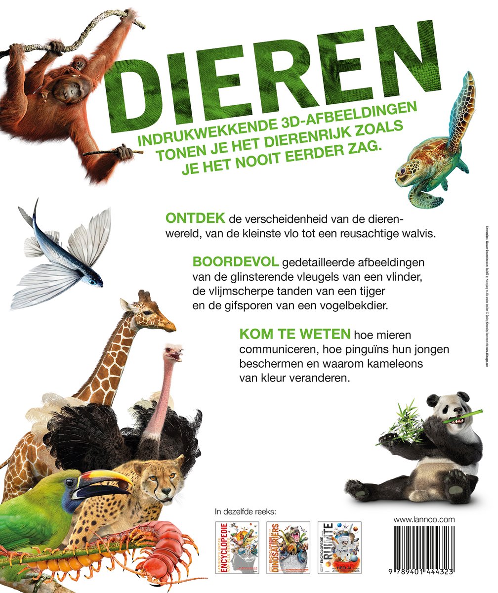 Lannoo's grote encyclopedie van alle dieren - back cover
