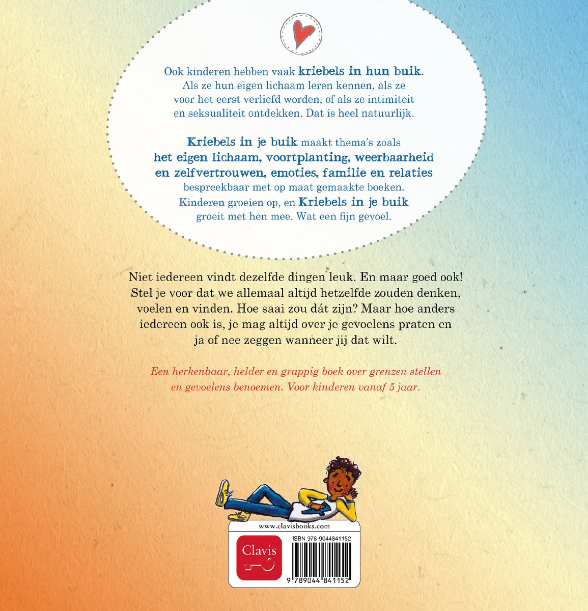 Kriebels in je buik - Ik zeg nee en da's oké - back cover