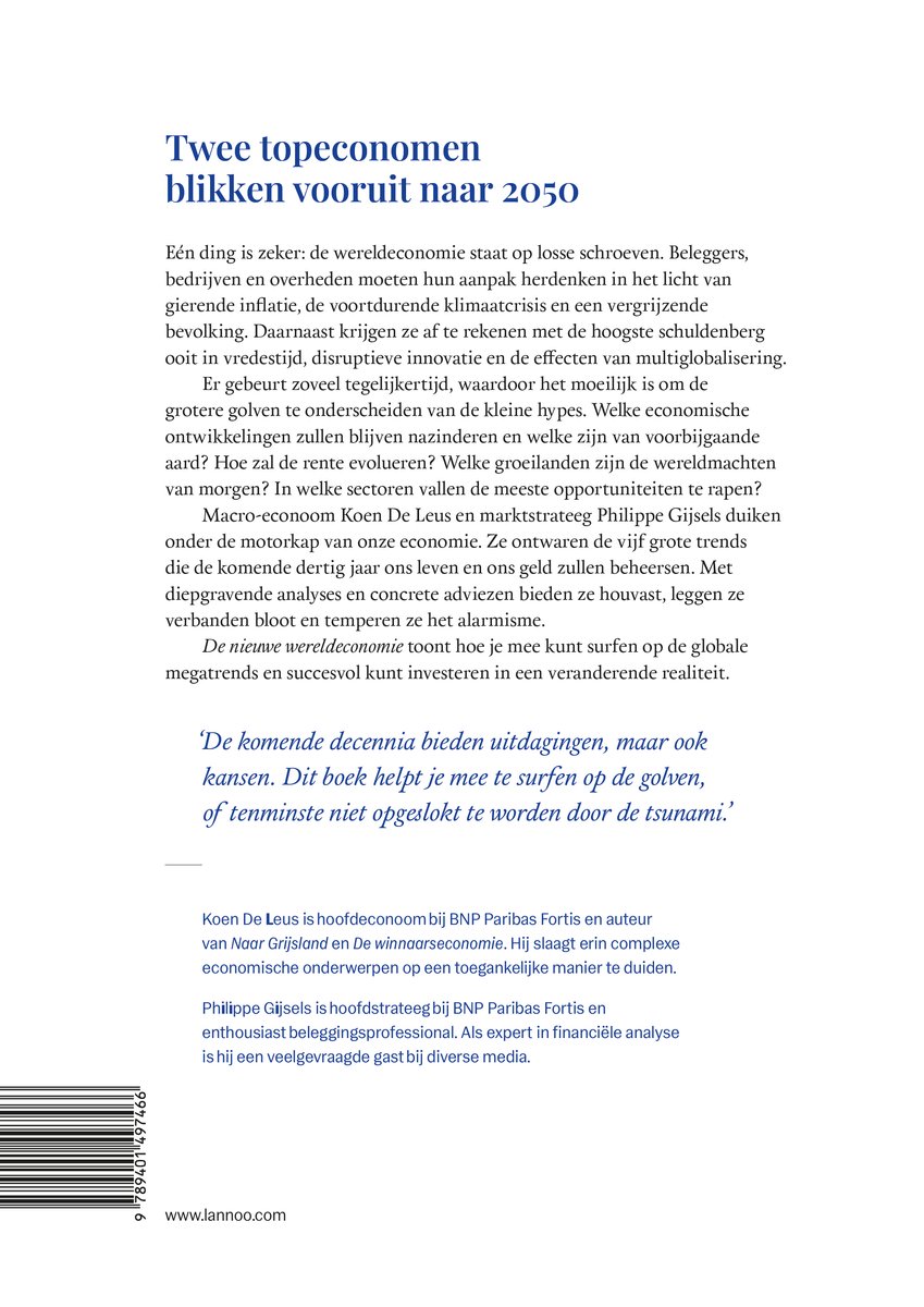 De nieuwe wereldeconomie - back cover