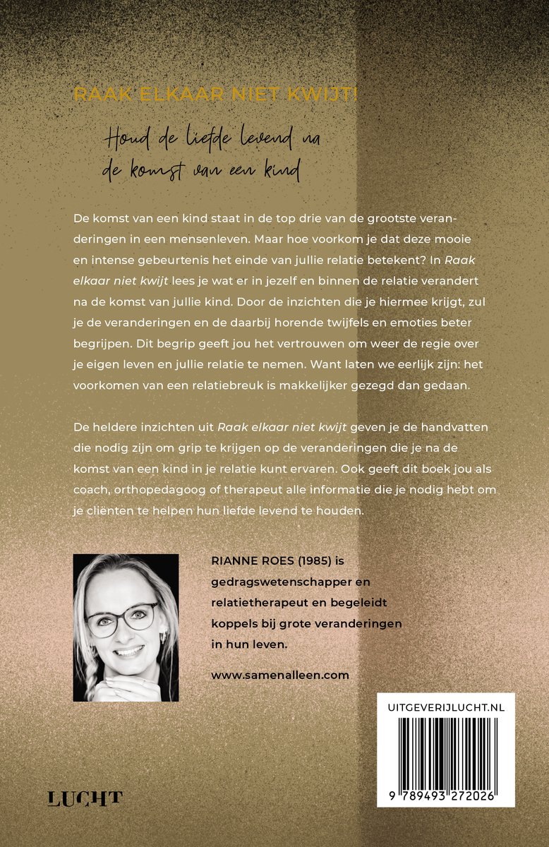 Raak elkaar niet kwijt - back cover