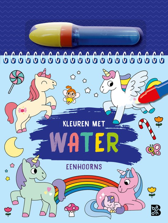 Kleuren met water 1 - Eenhoorns - cover