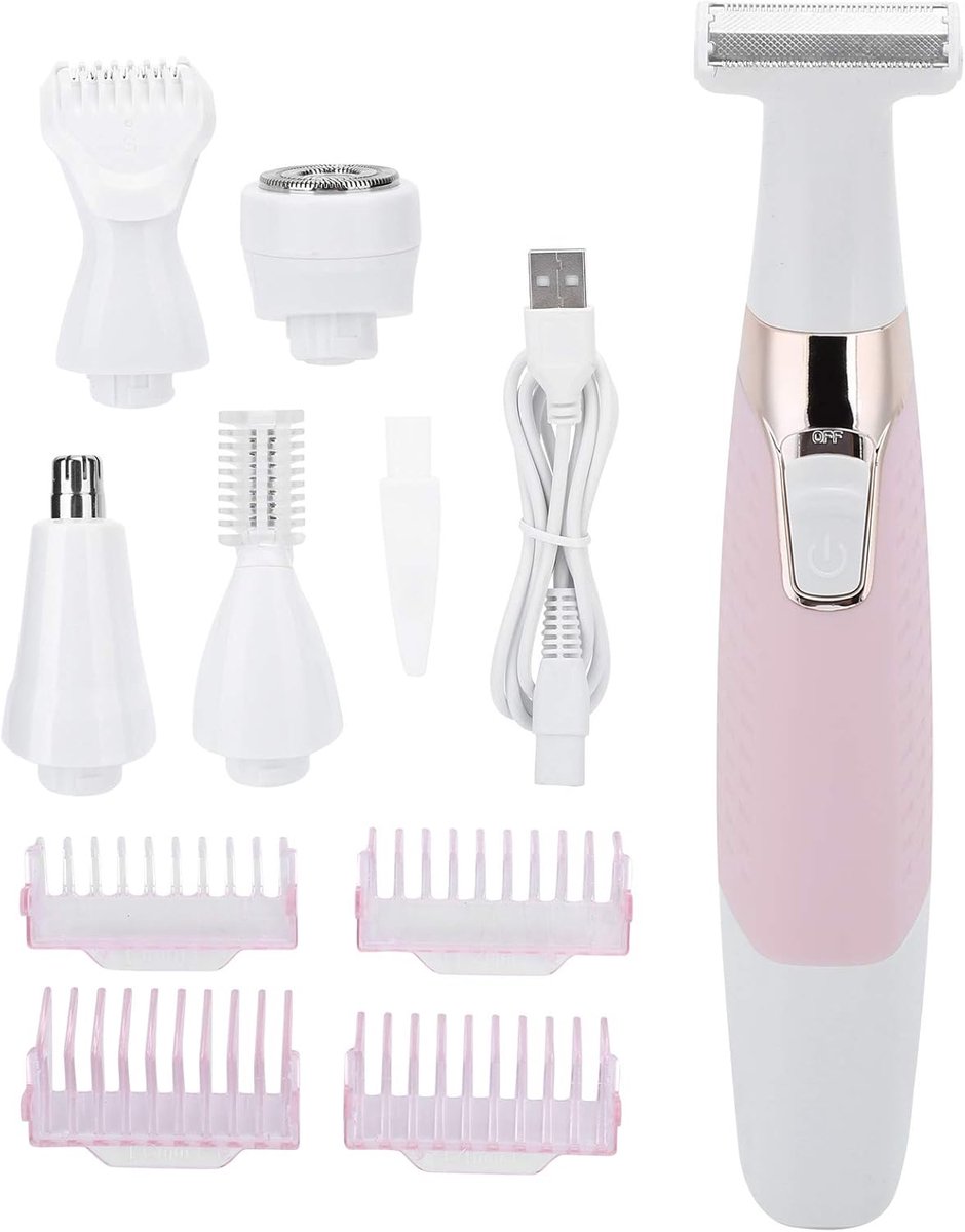 Dailygoody - Vrouwen gezichtsepilator - 5 in 1 - Pijnloos en