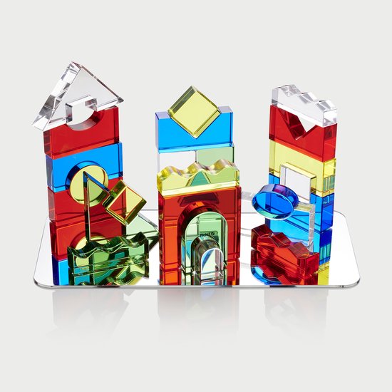 TickiT - Kristallen Bouwblokken van Acryl + Spiegel + Kaarten (25 stuks) van TickiT — afbeelding 5