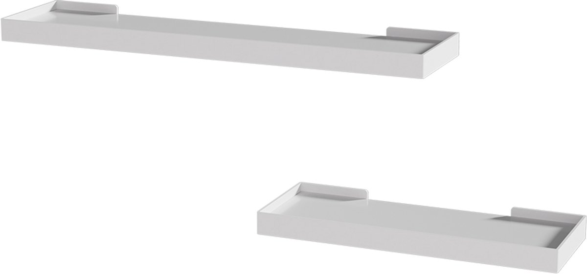Vicco Erni Muurplank – 60 x 3 cm Set van 2 Wit